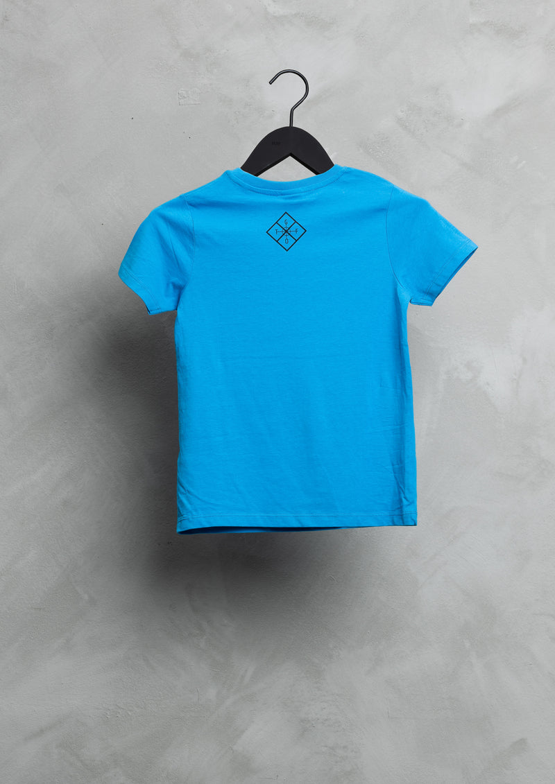 GTFO Kids T-shirt 4 Small Logo - Blue