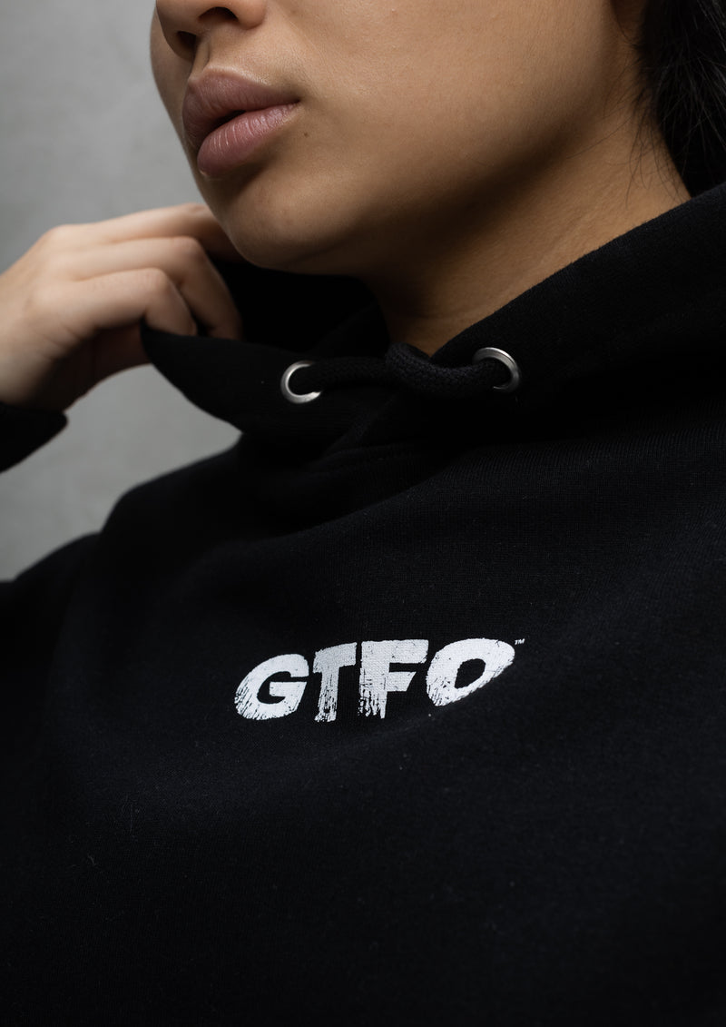 GTFO Heavy hoodie - Diamond masks - Black