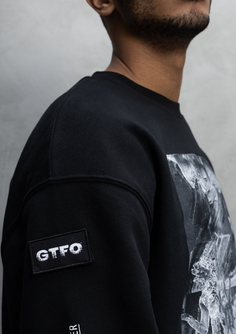 GTFO Relaxed Sweatshirt - Bioscan 2 - Black
