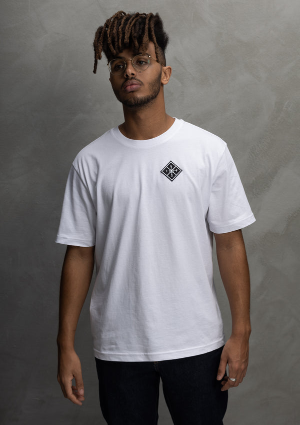 GTFO Relaxed t-shirt - Diamond patch - White