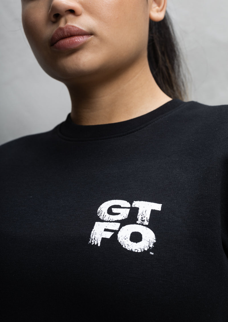 GTFO Sweatshirt - Diamond masks - Black